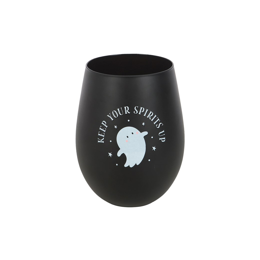 Keep Your Spirits Up Stemless Ghost Glass