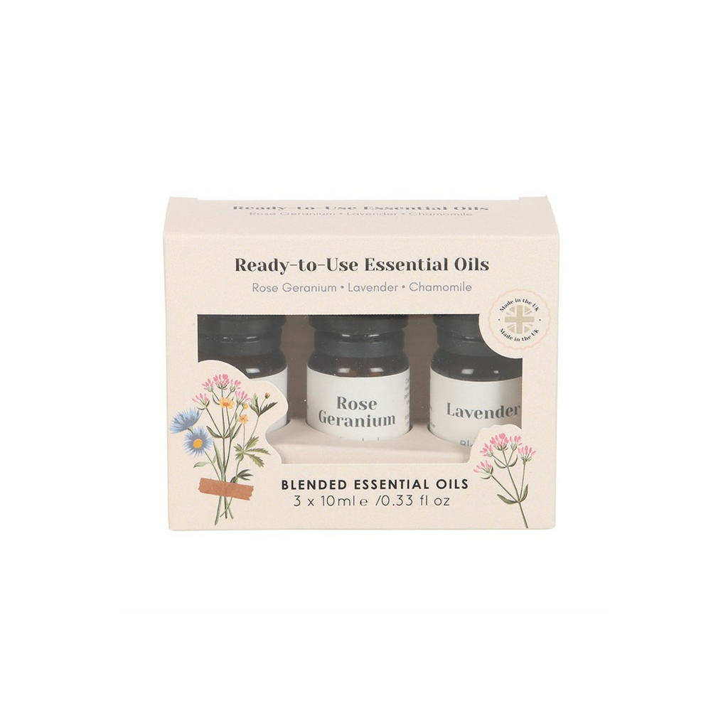 Set of 3 Floral Blended Essential Oils