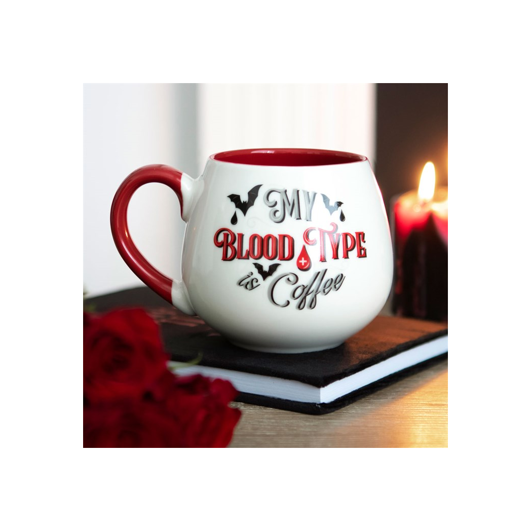 My Blood Type is Coffee Rounded Mug