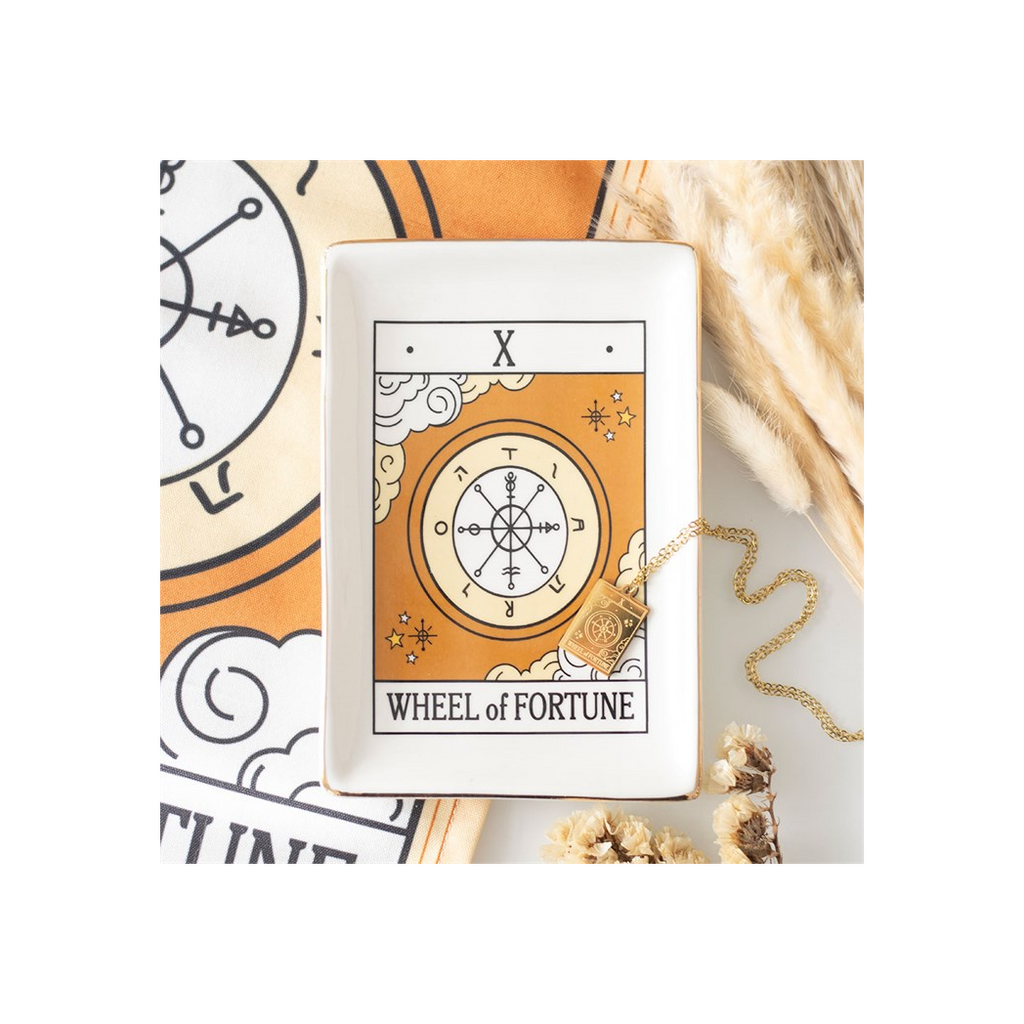 The Wheel of Fortune Vintage Tarot Trinket Dish