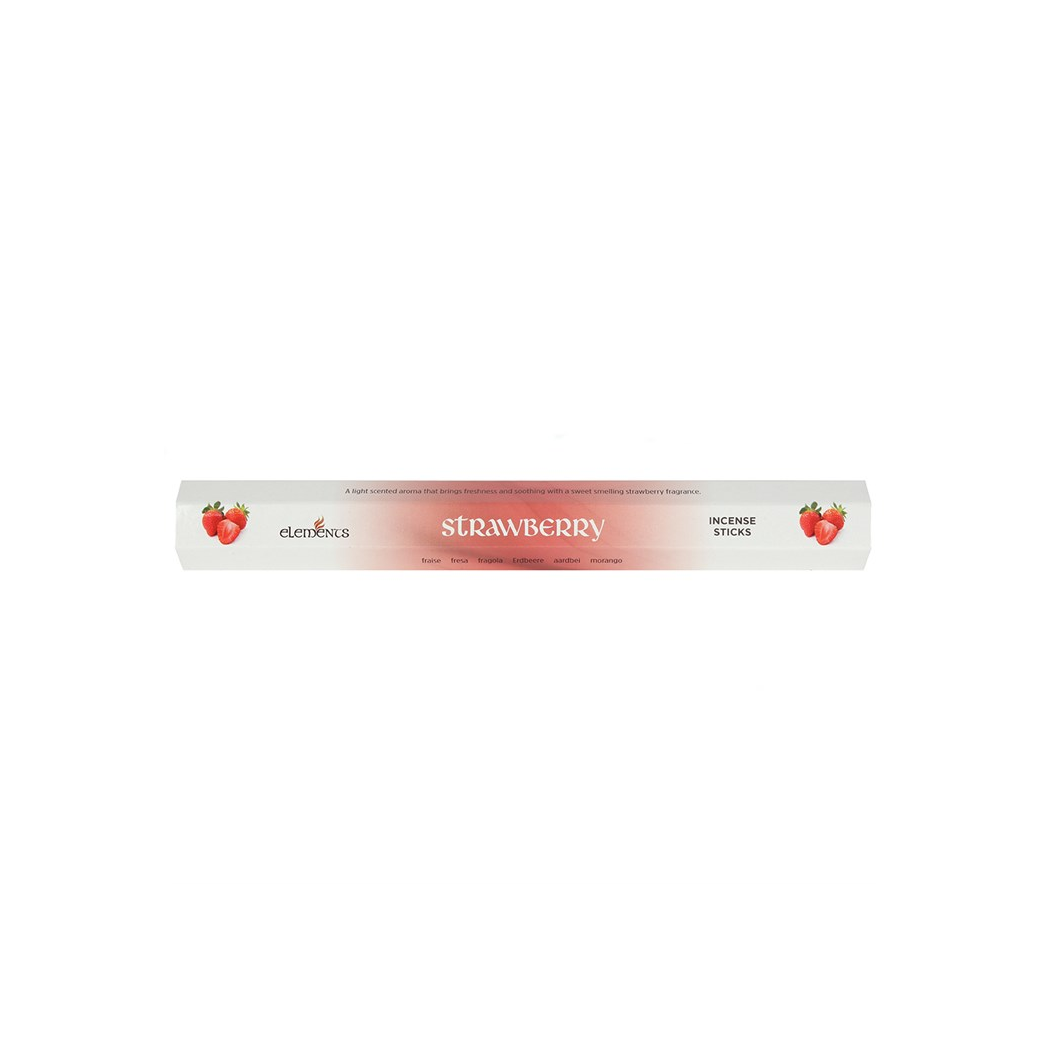 Set of 6 Packets of Elements Strawberry Incense Sticks