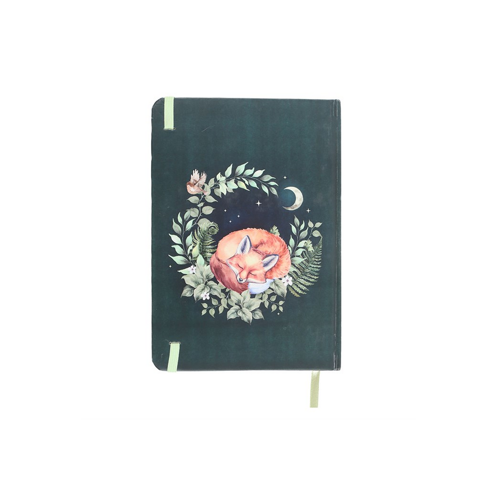 Green Sleeping Fox A5 Notebook