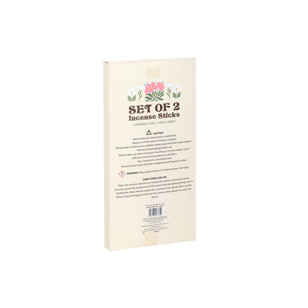 Set of 2 No Rain, No Flowers Incense Stick Packs