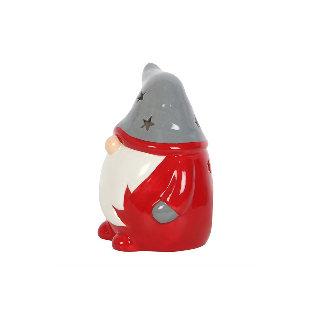 Red and Grey Gonk Tealight Holder