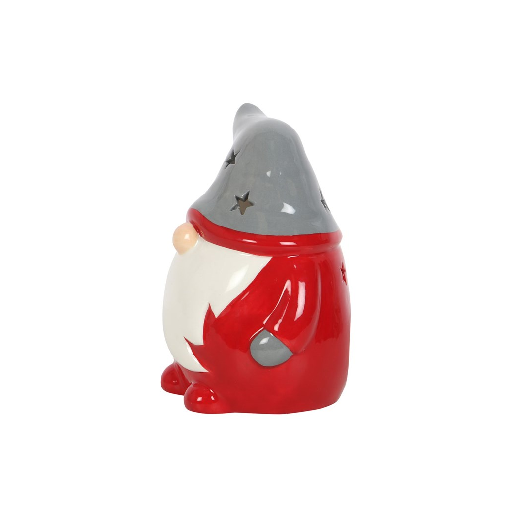 Red and Grey Gonk Tealight Holder