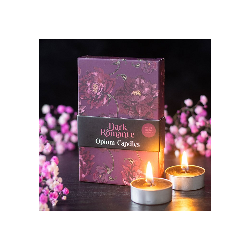 Set of 6 Dark Romance Opium Tealight Candles