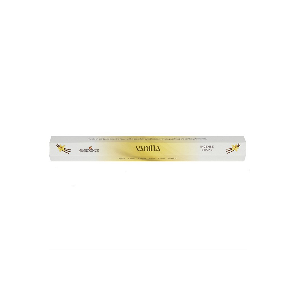 Set of 6 Packets of Elements Vanilla Incense Sticks