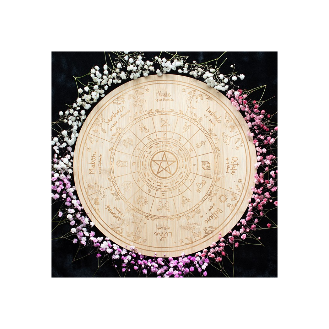 Wheel of the Year Serving Board