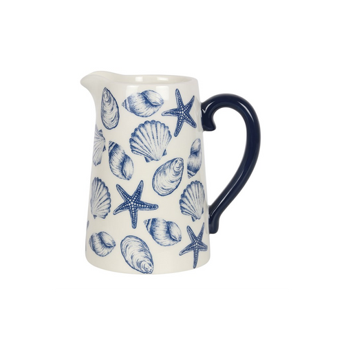 17cm Seashell Ceramic Flower Jug