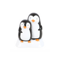 Snuggle Season Resin Penguin Ornament