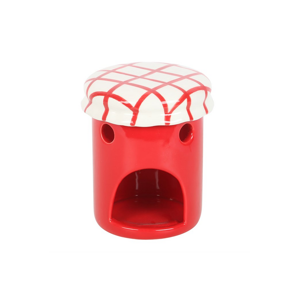 Cherry Jam Jar Oil Burner and Wax Warmer