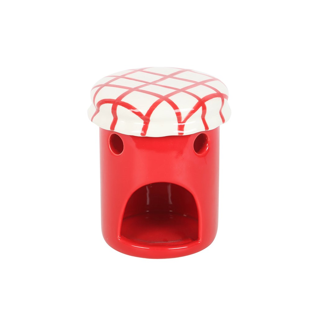 Cherry Jam Jar Oil Burner and Wax Warmer