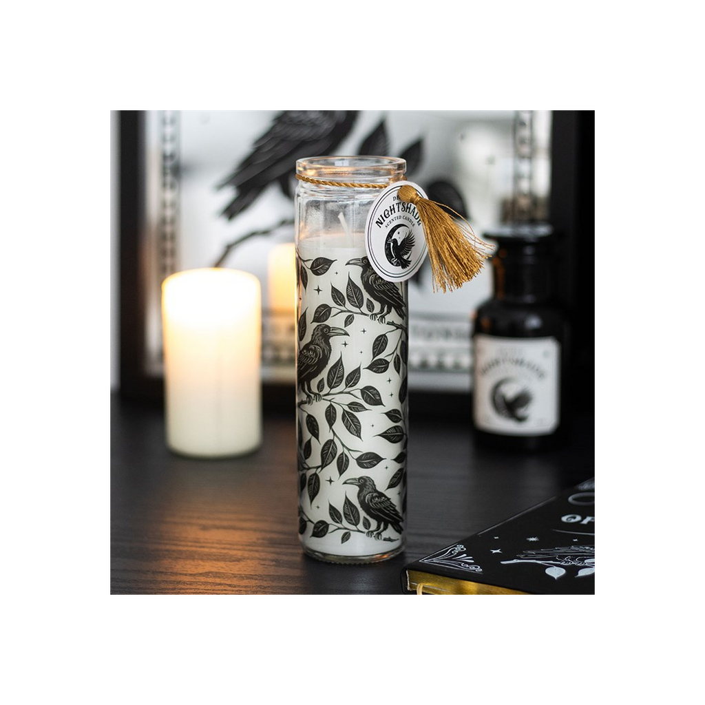 Mystic Raven Deadly Nightshade Tube Candle