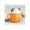 Pumpkin Cream Lidded Mug