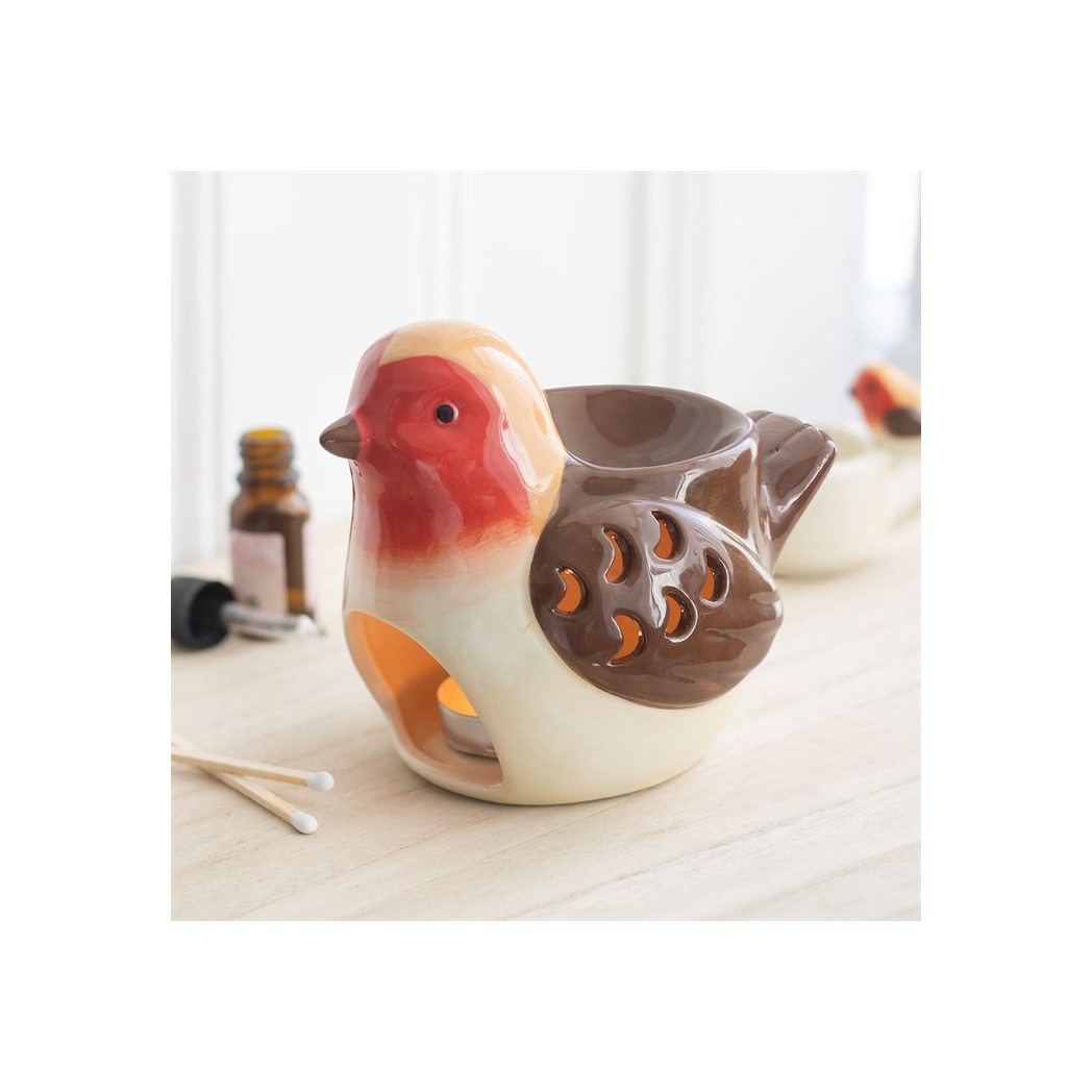Robin Shaped Oil Burner and Wax Warmer