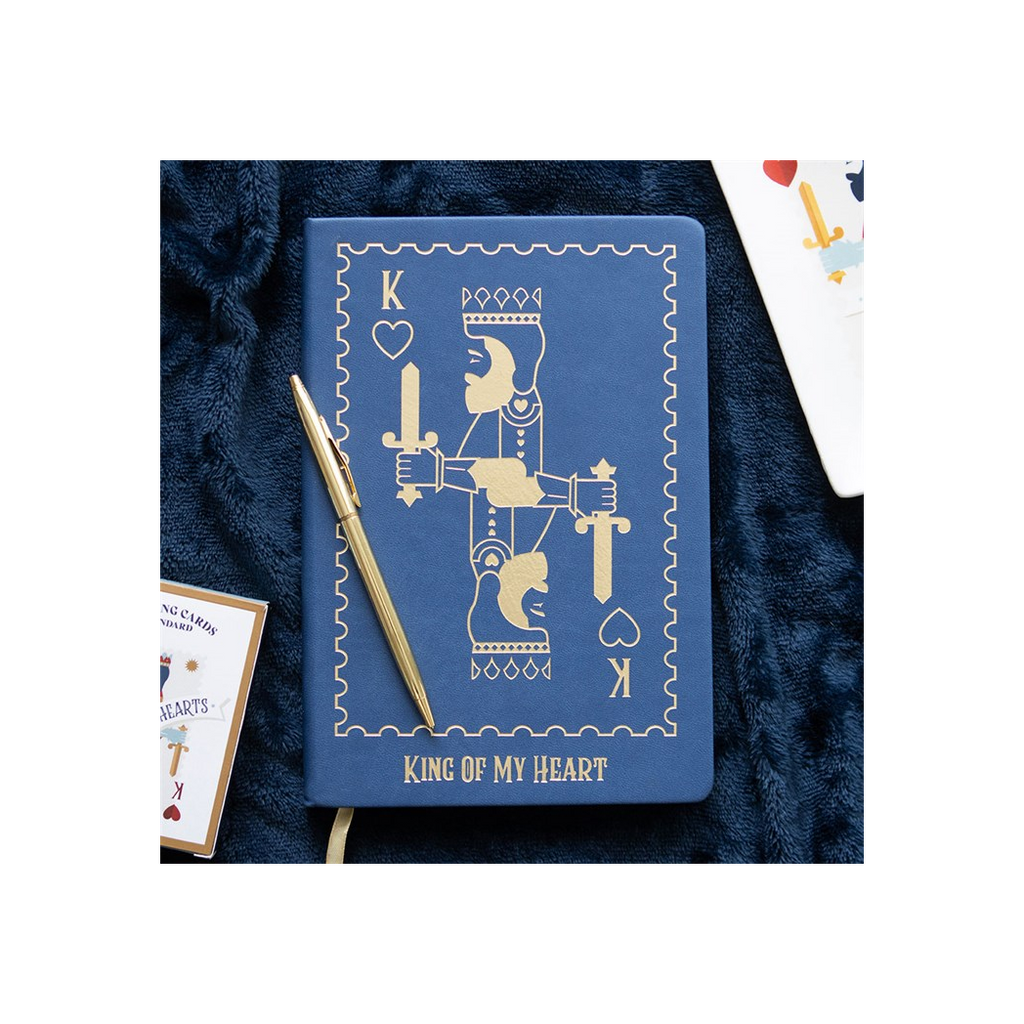 King of My Heart Playing Card A5 Notebook
