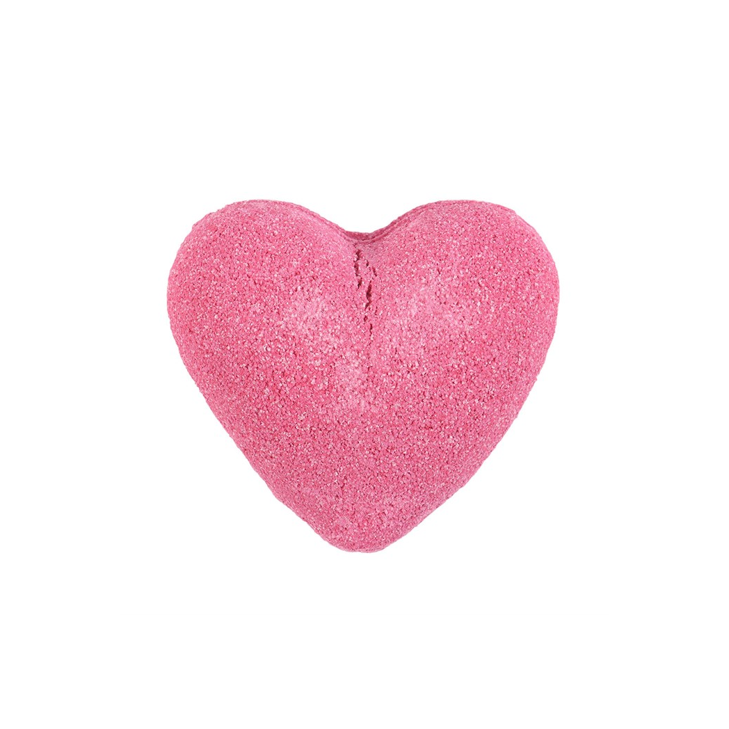 Love Yourself Heart-Shaped Cherry Bath Bomb