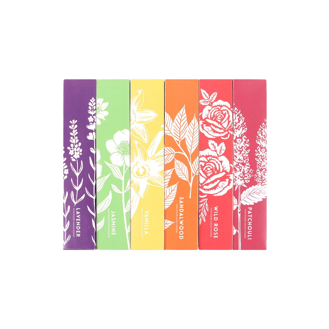 Aromatic Botanical Masala Incense Stick Variety Set
