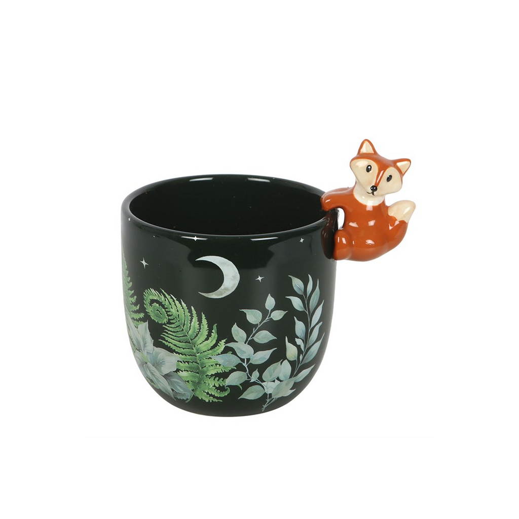 Green Forest Plant Pot with Fox