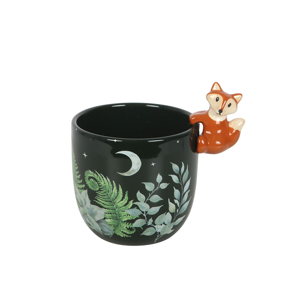 Green Forest Plant Pot with Fox