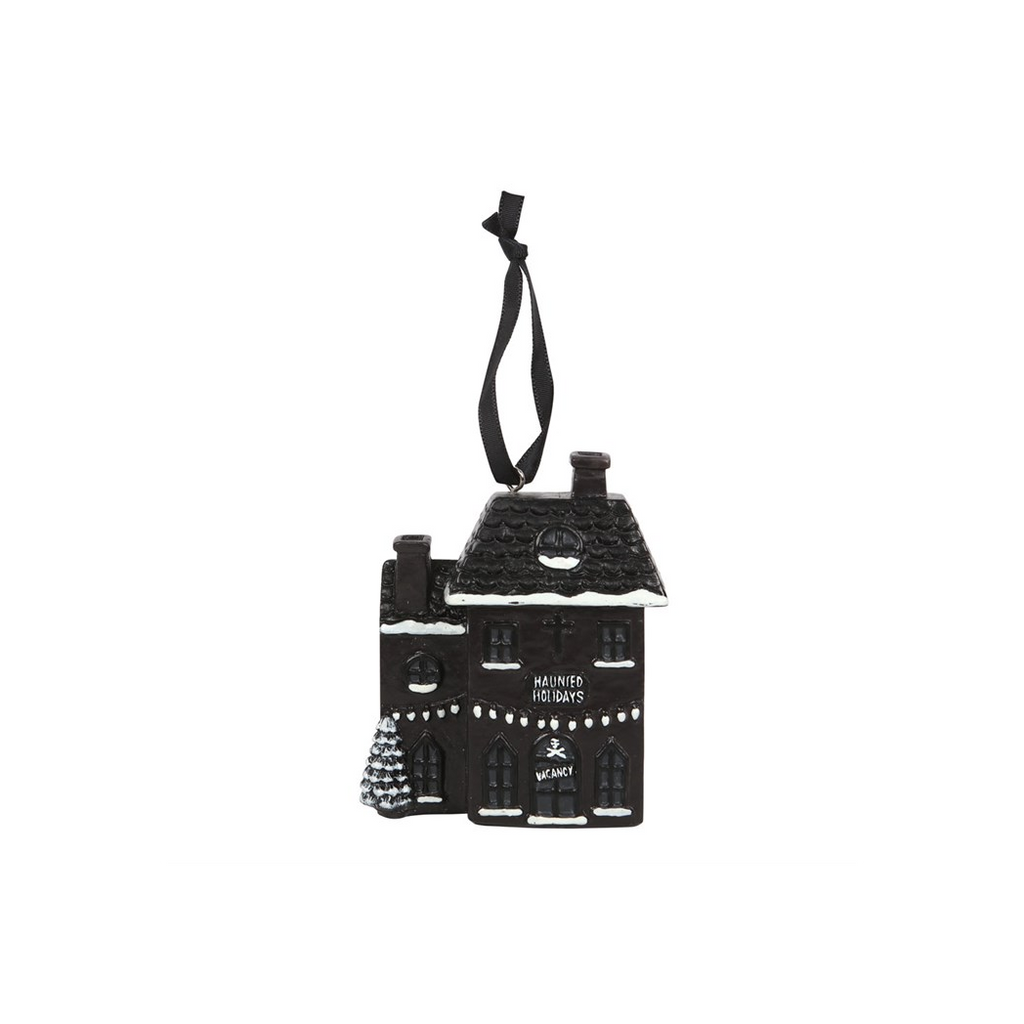 Haunted Holiday House Resin Christmas Decoration