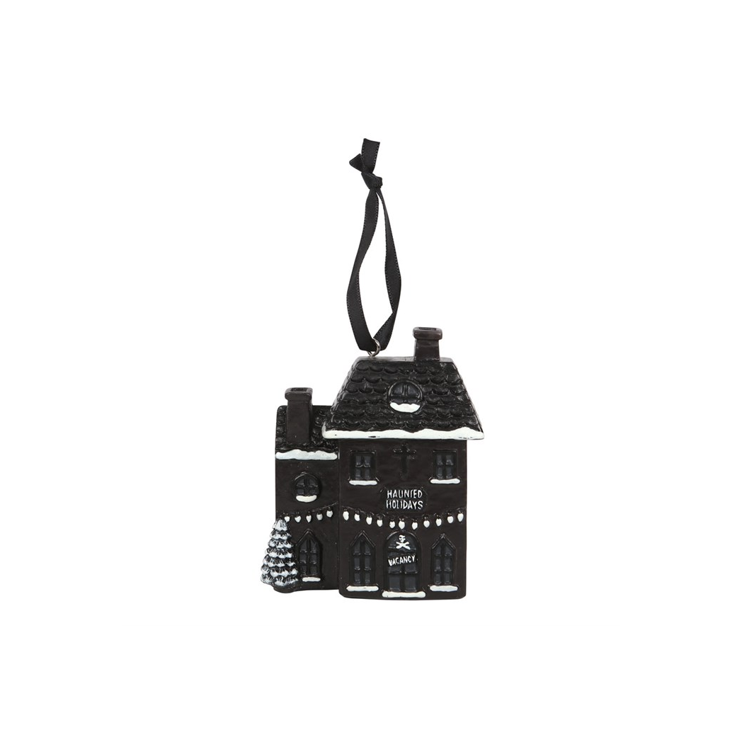 Haunted Holiday House Resin Christmas Decoration
