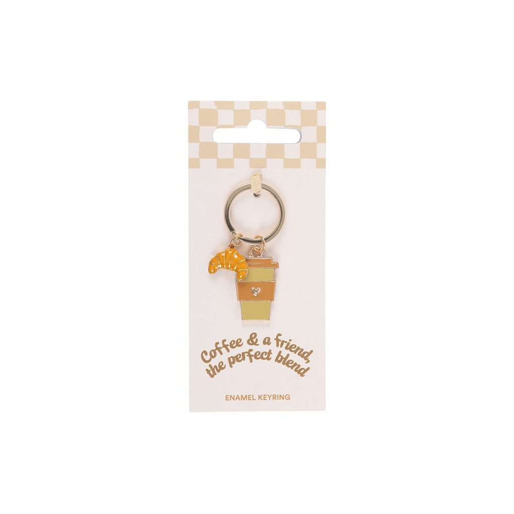 Coffee and a Friend Keyring