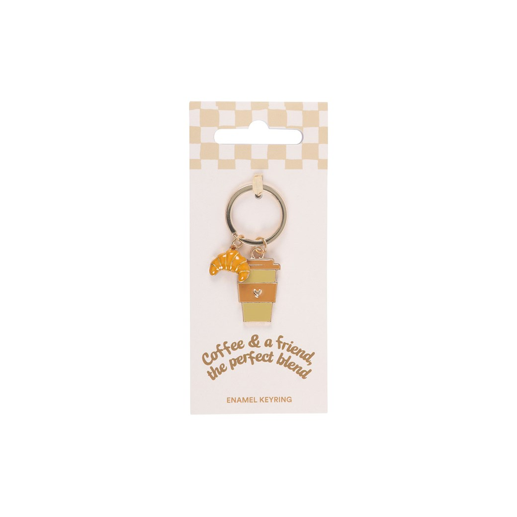 Coffee and a Friend Keyring