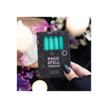 Set of 12 Green 'Luck' Spell Candles