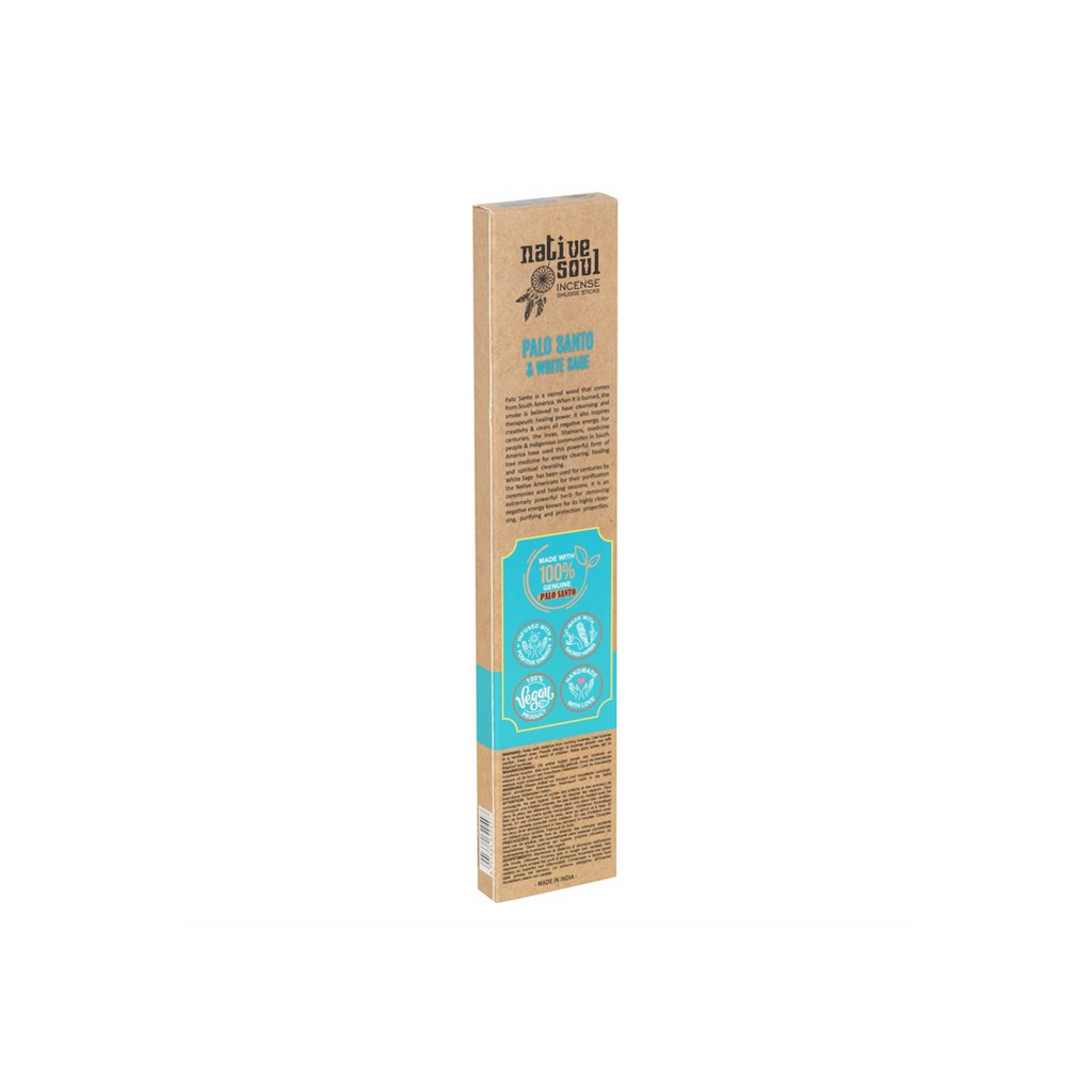 Set of 12 Palo Santo & White Sage Smudge Incense Sticks