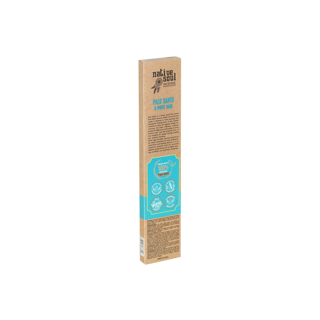 Set of 12 Palo Santo & White Sage Smudge Incense Sticks