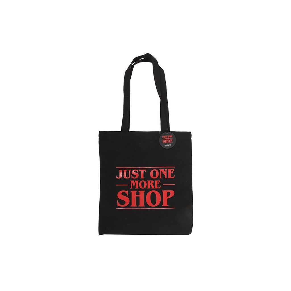 Just One More Shop Polycotton Tote Bag