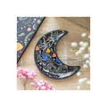 Midnight Bloom Crescent Moon Trinket Dish