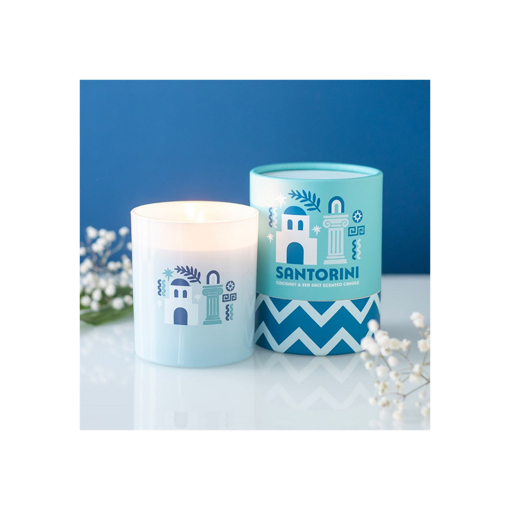 Santorini Coconut & Sea Salt Scented Candle