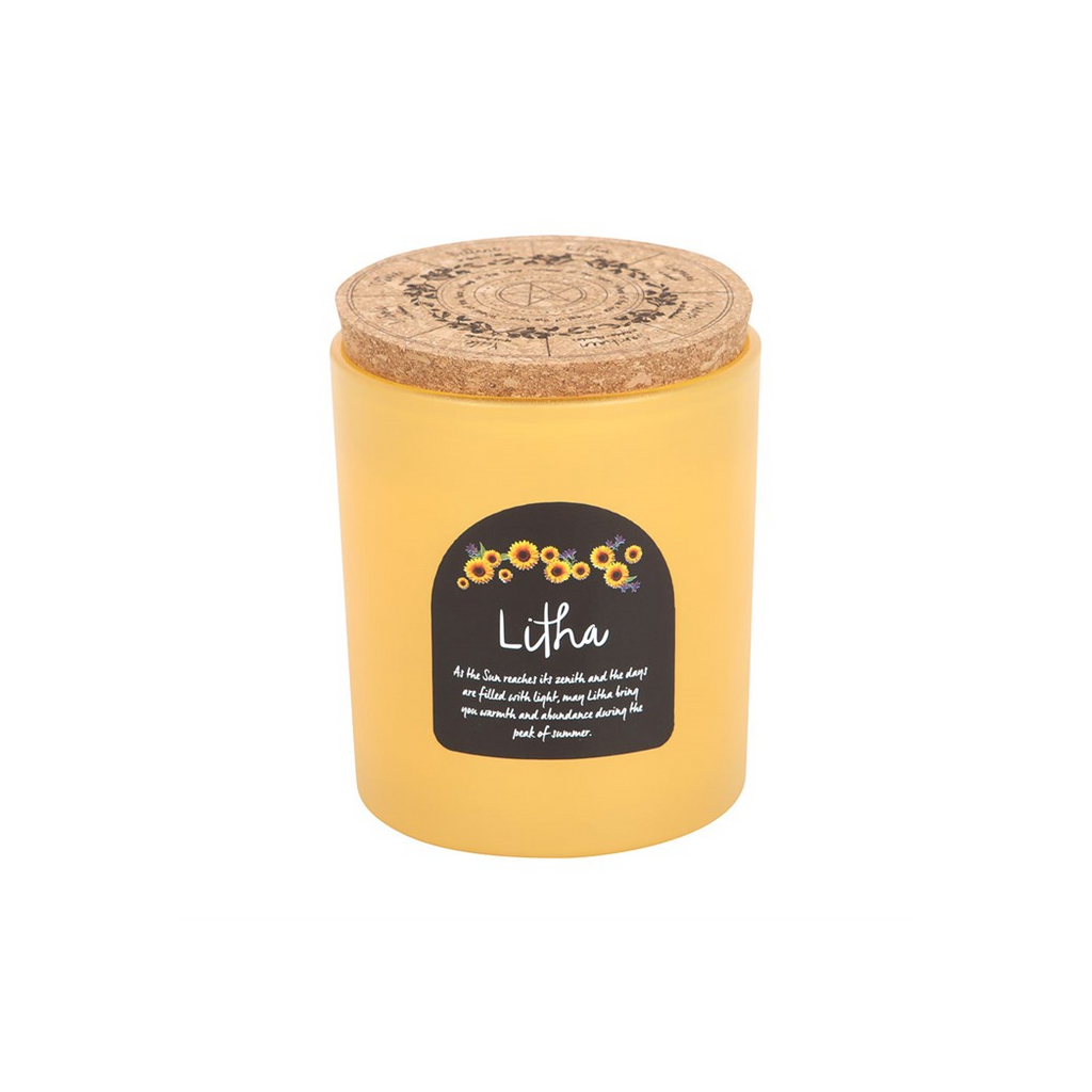 Litha Wildflower Wheel of the Year Candle
