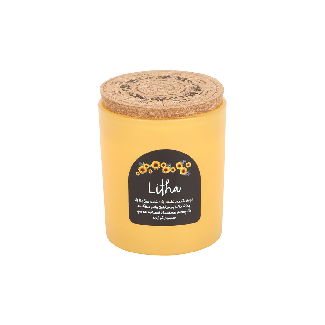 Litha Wildflower Wheel of the Year Candle