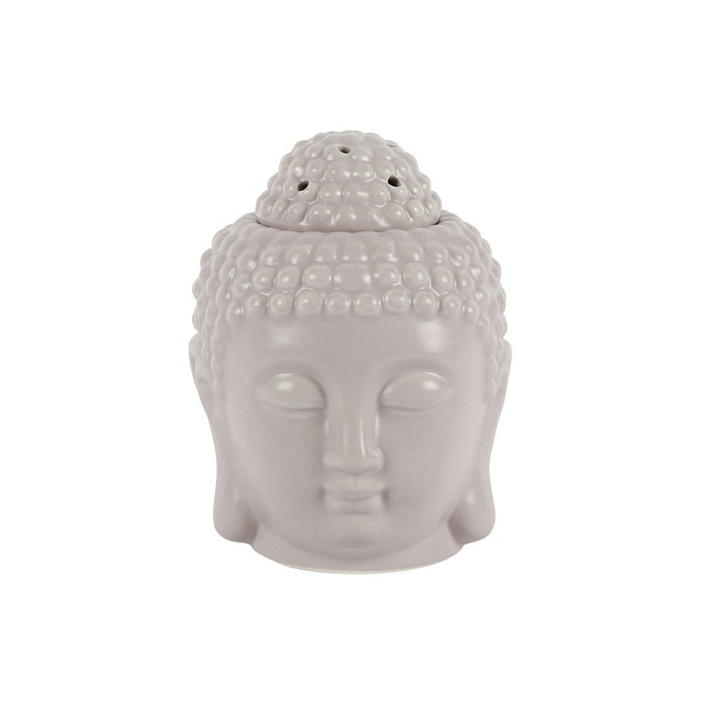 Small Grey Buddha Head Oil Burner
