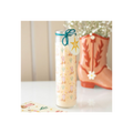 Howdy Cowboy Boot Print Floral Tube Candle