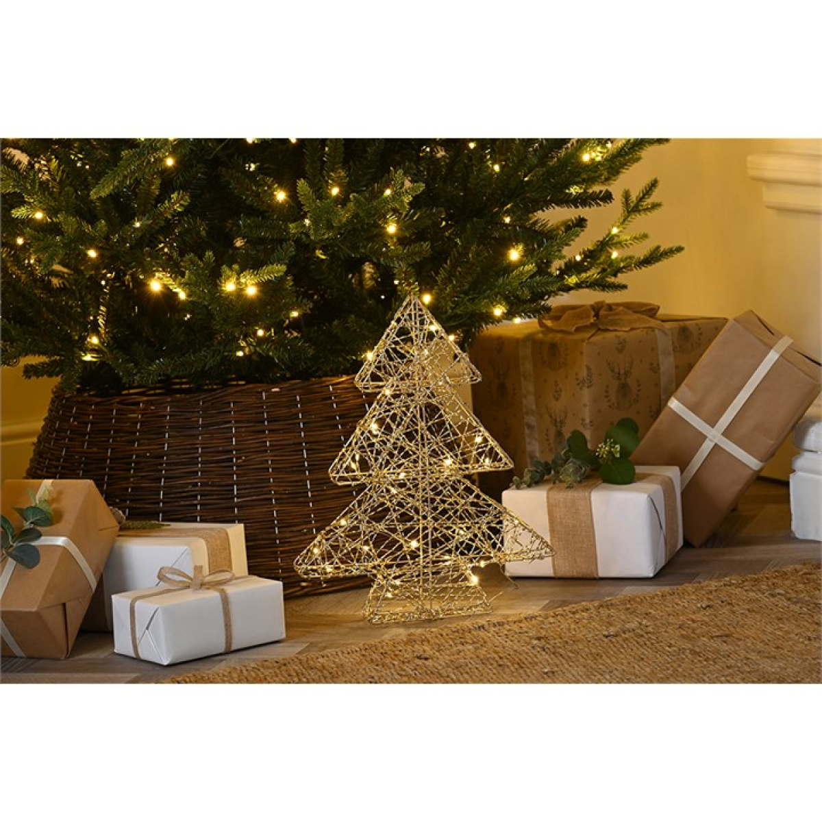 40cm Light-Up Shimmer Tree with Timer