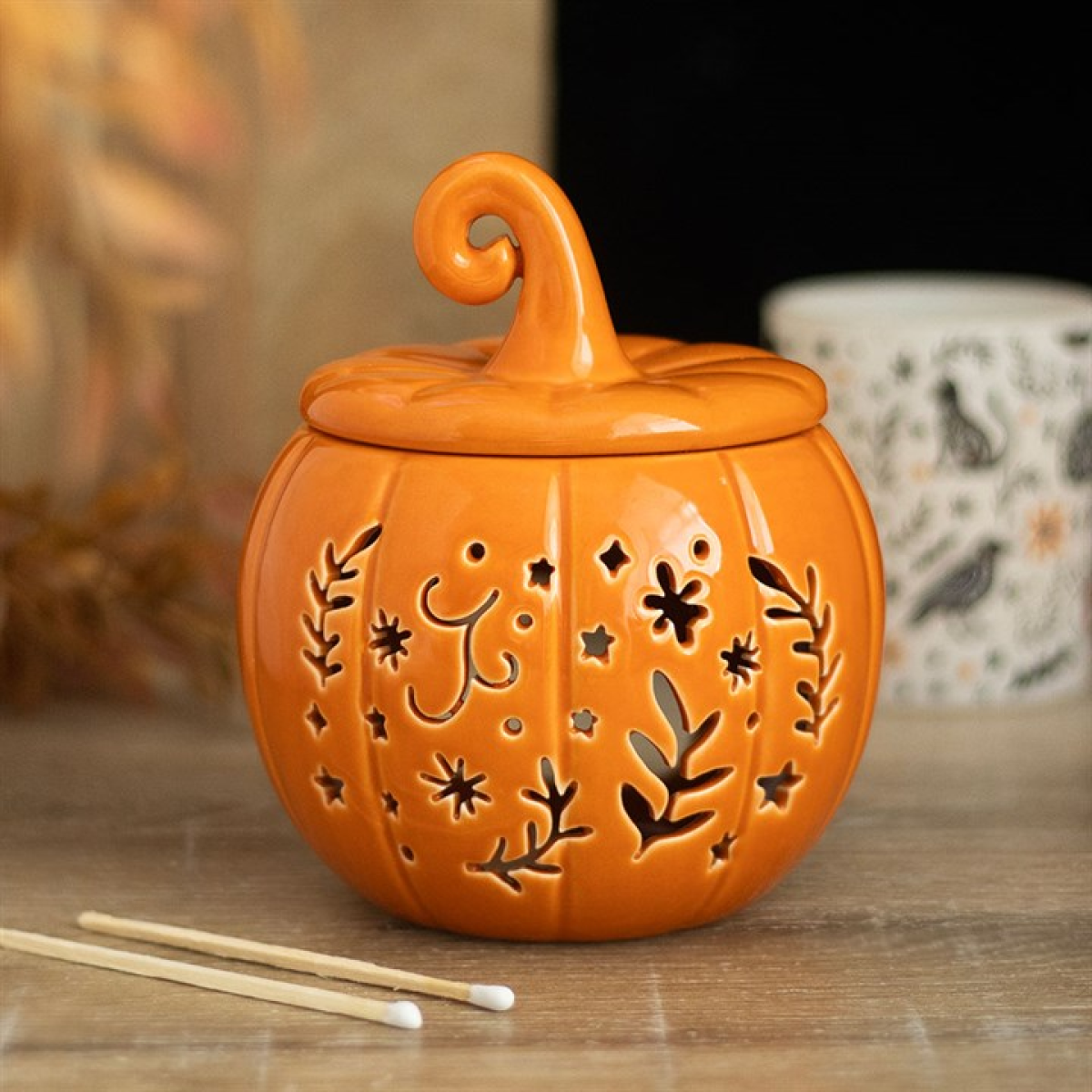 Orange Folk Pumpkin Oil Burner and Wax Warmer