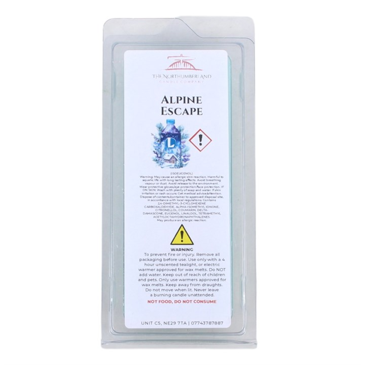 Alpine Escape 50g Wax Melt Snap Bar
