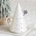 Iridescent Fir Tree Mug and Snowflake Spoon Set