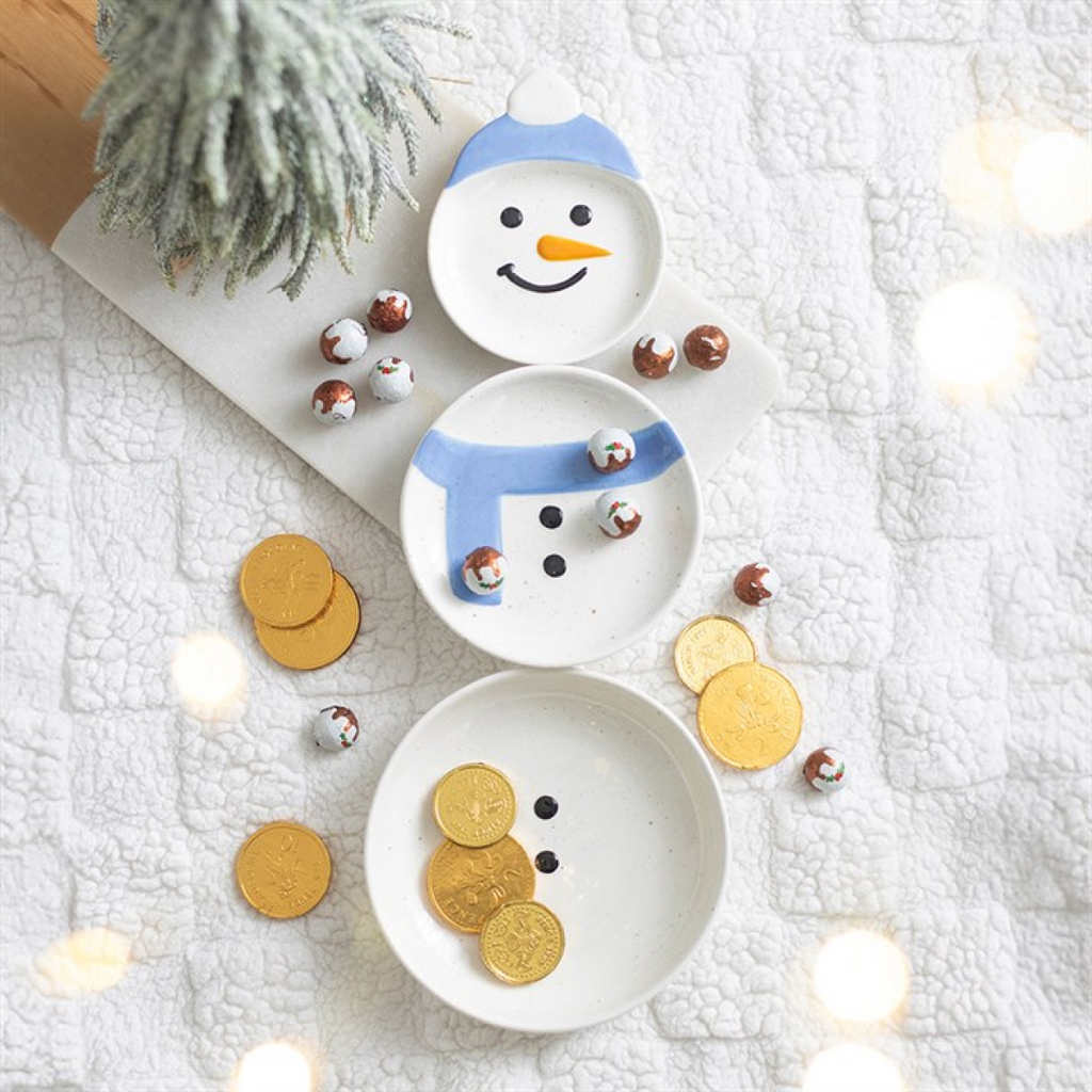 Set of 3 Winter Snowmen Stacking Bowls