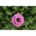 Sprinkle Donut Glass Hanging Decoration