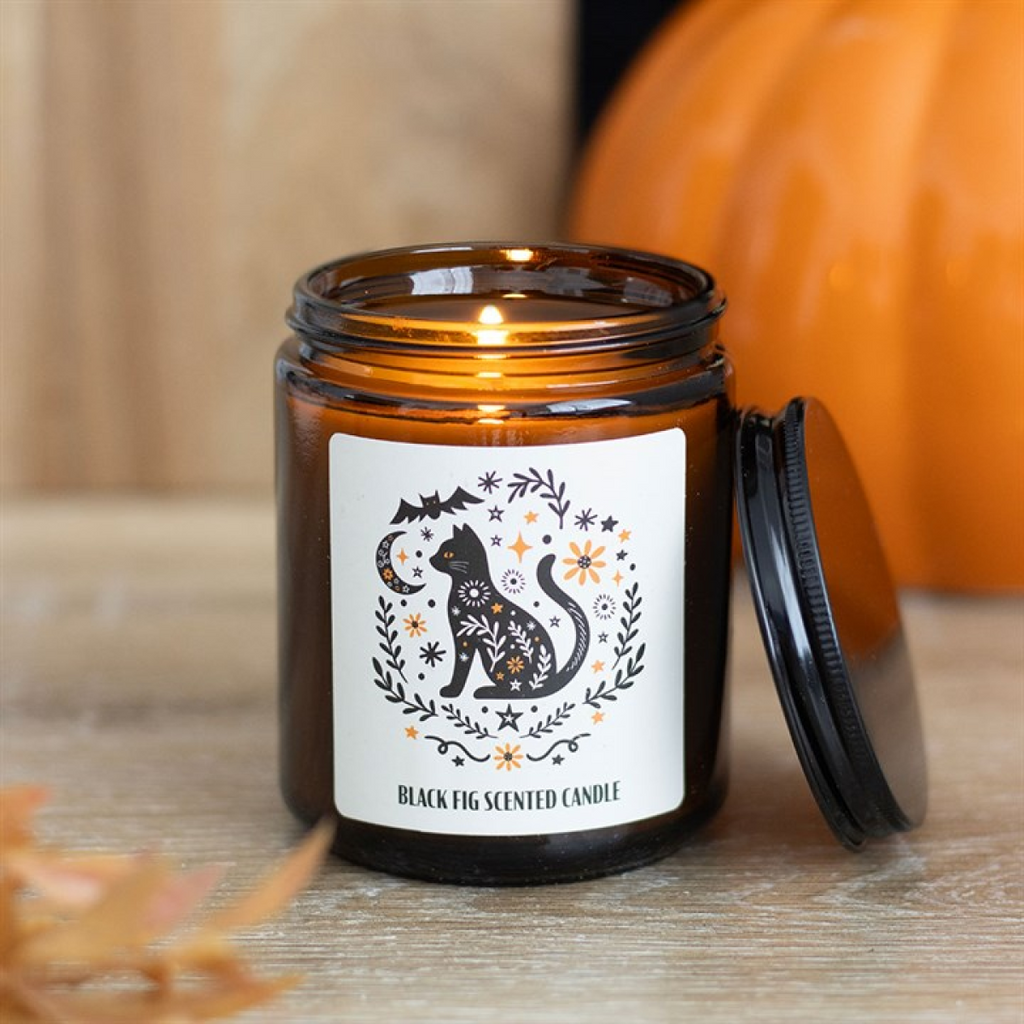 Frightful Folk Cat Black Fig Scented Candle