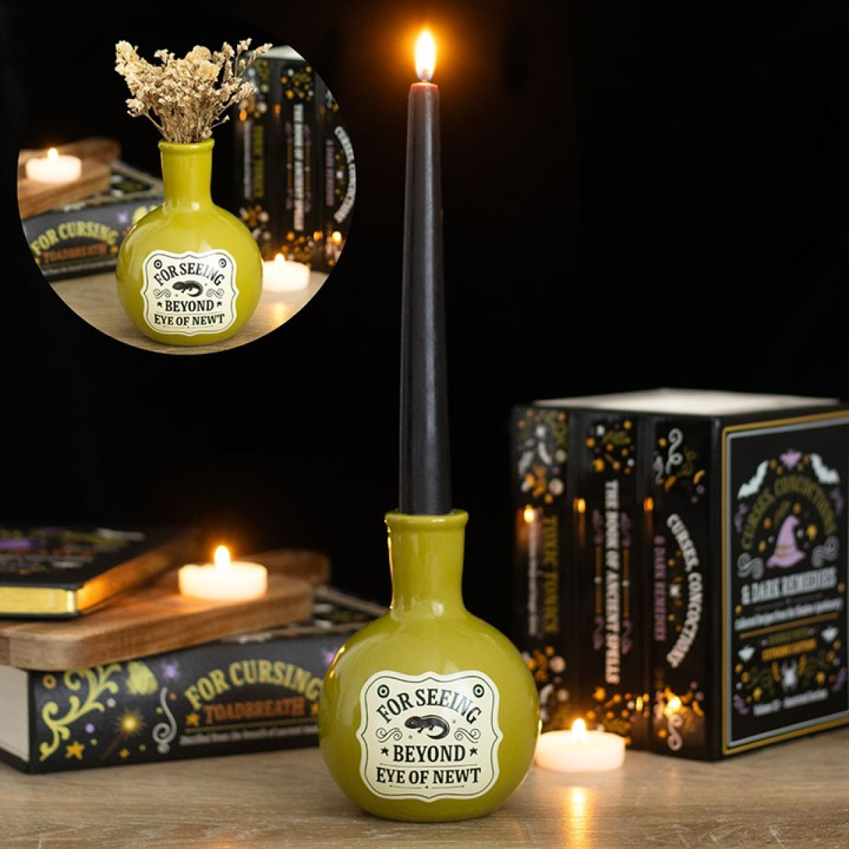 Eye of Newt Potion Bottle Vase and Candle Holder