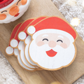 Jolly Santa Christmas Coaster Set