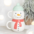 Set of 2 Winter Snowman Stacking Mugs