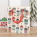 Christmas Street Print Gift Bag