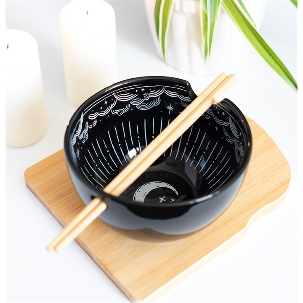 Spellbound Sky Noodle Bowl and Chopsticks Set